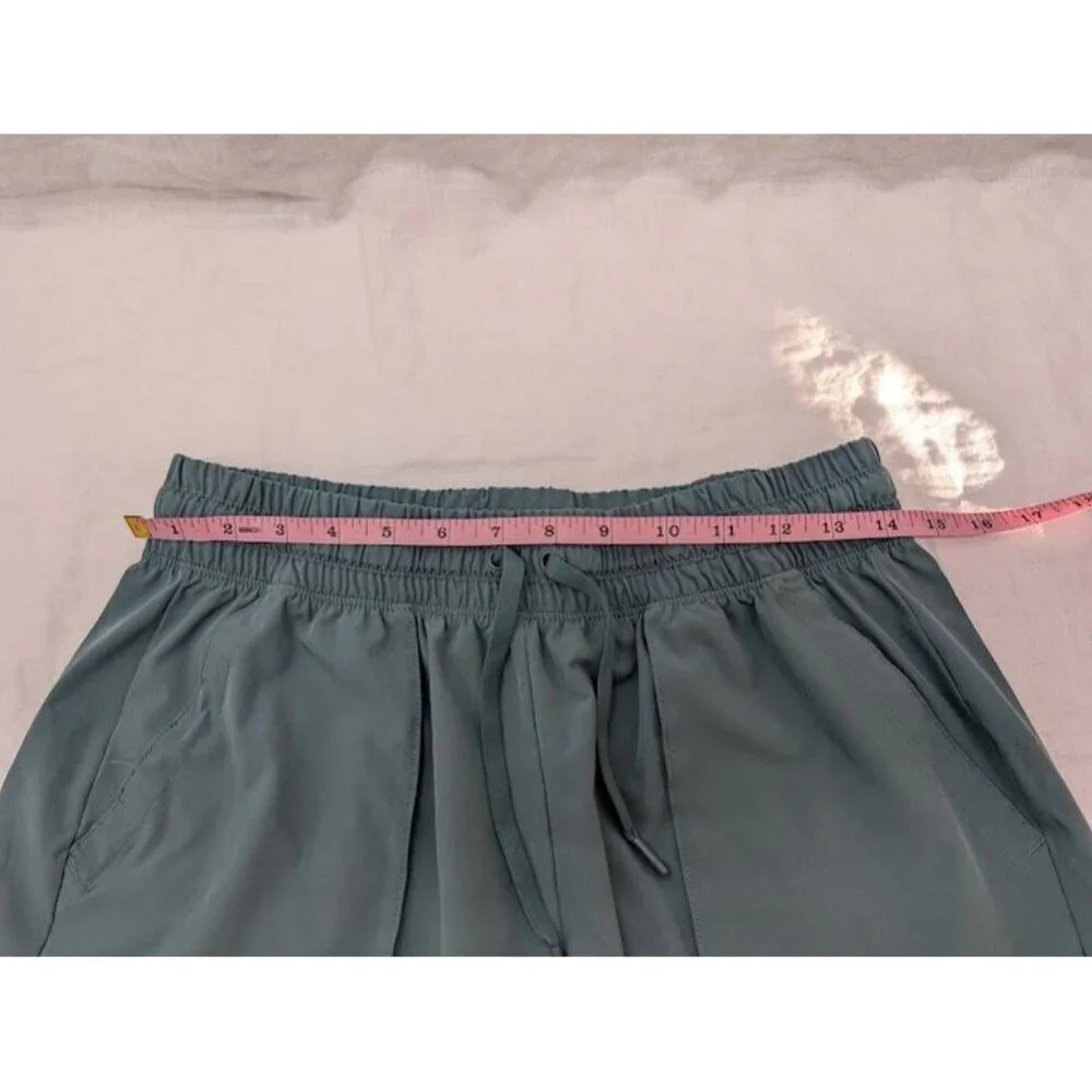 Avia women's size 8 recycled polyester shorts cuffed shorts sage green gray V1 - Picture 6 of 6